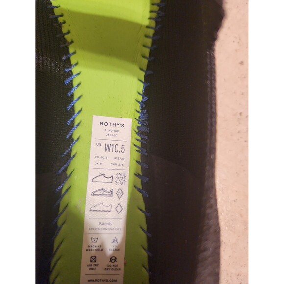 Rothy's "The Square Mary Jane" Flats in Black Size 10.5 - Picture 9 of 12